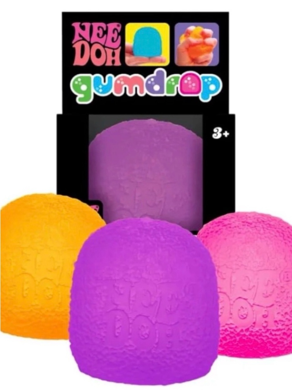 Orange Viral NeeDoh Gumdrop Super Solid Squish! HTF fast ship - Picture 3 of 4
